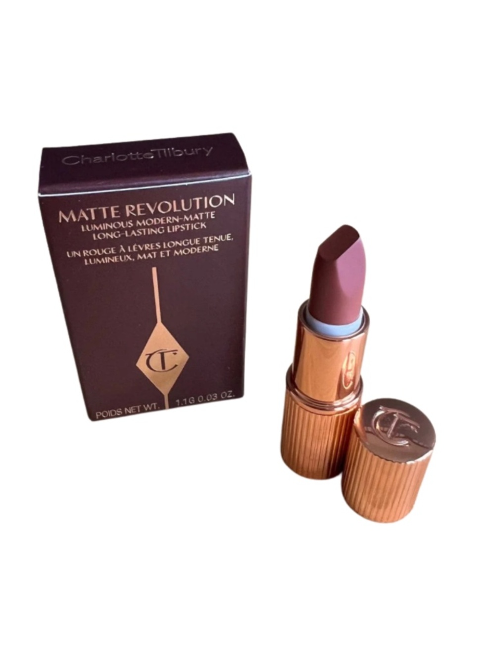 😉 $5 Bundle Charlotte Tilbury Lipstick Pillow Talk Meduim 2 Mini